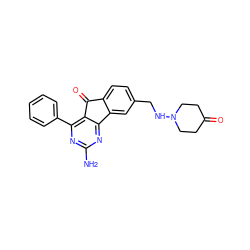 Nc1nc(-c2ccccc2)c2c(n1)-c1cc(CNN3CCC(=O)CC3)ccc1C2=O ZINC000049112687