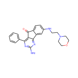 Nc1nc(-c2ccccc2)c2c(n1)-c1cc(NCCN3CCOCC3)ccc1C2=O ZINC000049071334