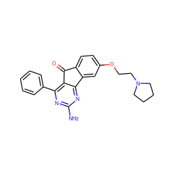 Nc1nc(-c2ccccc2)c2c(n1)-c1cc(OCCN3CCCC3)ccc1C2=O ZINC000049087510