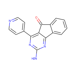 Nc1nc(-c2ccncc2)c2c(n1)-c1ccccc1C2=O ZINC000049051832