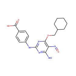 Nc1nc(Nc2ccc(C(=O)O)cc2)nc(OCC2CCCCC2)c1N=O ZINC000103191775