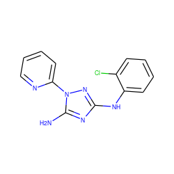 Nc1nc(Nc2ccccc2Cl)nn1-c1ccccn1 ZINC000072127838