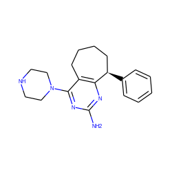 Nc1nc2c(c(N3CCNCC3)n1)CCCC[C@H]2c1ccccc1 ZINC000040949696