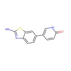 Nc1nc2ccc(-c3ccc(=O)[nH]c3)cc2s1 ZINC000473087427