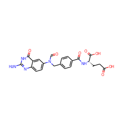 Nc1nc2ccc(N(C=O)Cc3ccc(C(=O)N[C@@H](CCC(=O)O)C(=O)O)cc3)cc2c(=O)[nH]1 ZINC000026403260