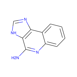 Nc1nc2ccccc2c2nc[nH]c12 ZINC000100655652