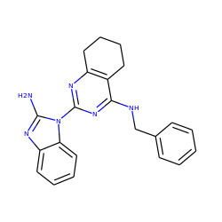 Nc1nc2ccccc2n1-c1nc2c(c(NCc3ccccc3)n1)CCCC2 ZINC000145892839