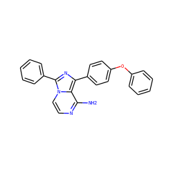 Nc1nccn2c(-c3ccccc3)nc(-c3ccc(Oc4ccccc4)cc3)c12 ZINC000096168178