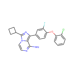 Nc1nccn2c(C3CCC3)nc(-c3ccc(Oc4ccccc4Cl)c(F)c3)c12 ZINC000096168242