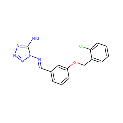 Nc1nnnn1/N=C/c1cccc(OCc2ccccc2Cl)c1 ZINC000000361160