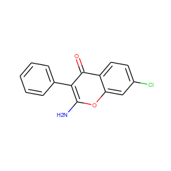 Nc1oc2cc(Cl)ccc2c(=O)c1-c1ccccc1 ZINC000101504546