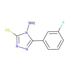 Nn1c(S)nnc1-c1cccc(F)c1 ZINC000002635301