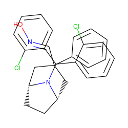 O/N=C/C1(c2ccccc2)C[C@@H]2CC[C@H](C1)N2C(c1ccccc1Cl)c1ccccc1Cl ZINC000040395381