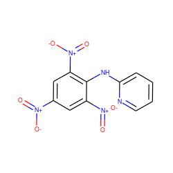 O=[N+]([O-])c1cc([N+](=O)[O-])c(Nc2ccccn2)c([N+](=O)[O-])c1 ZINC000017413952