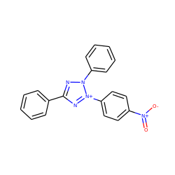 O=[N+]([O-])c1ccc(-[n+]2nc(-c3ccccc3)nn2-c2ccccc2)cc1 ZINC000000032385