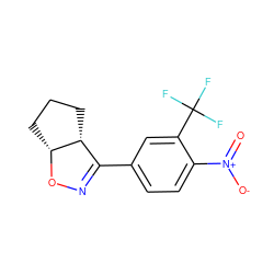 O=[N+]([O-])c1ccc(C2=NO[C@@H]3CCC[C@H]23)cc1C(F)(F)F ZINC000095578998