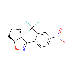 O=[N+]([O-])c1ccc(C2=NO[C@H]3CCC[C@H]23)c(C(F)(F)F)c1 ZINC000095580134