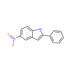 O=[N+]([O-])c1ccc2[nH]c(-c3ccccc3)cc2c1 ZINC000000024246