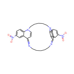 O=[N+]([O-])c1ccc2c(c1)C1=NCCCCCN=C3C=CN(CCCCCN2C=C1)c1ccc([N+](=O)[O-])cc13 ZINC000377846050