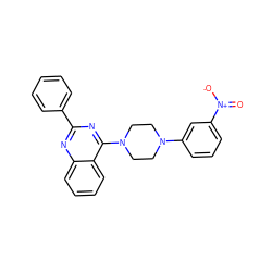 O=[N+]([O-])c1cccc(N2CCN(c3nc(-c4ccccc4)nc4ccccc34)CC2)c1 ZINC000095573203