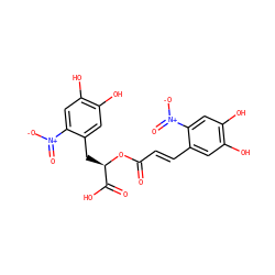 O=C(/C=C/c1cc(O)c(O)cc1[N+](=O)[O-])O[C@H](Cc1cc(O)c(O)cc1[N+](=O)[O-])C(=O)O ZINC000029054821