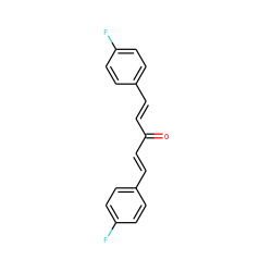 O=C(/C=C/c1ccc(F)cc1)/C=C/c1ccc(F)cc1 ZINC000001081487