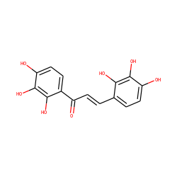 O=C(/C=C/c1ccc(O)c(O)c1O)c1ccc(O)c(O)c1O ZINC000205153571