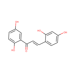 O=C(/C=C/c1ccc(O)cc1O)c1cc(O)ccc1O ZINC000222177751