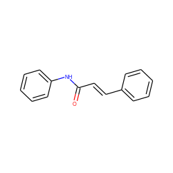 O=C(/C=C/c1ccccc1)Nc1ccccc1 ZINC000000060228