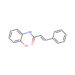 O=C(/C=C/c1ccccc1)Nc1ccccc1O ZINC000000123900