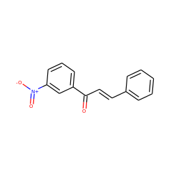 O=C(/C=C/c1ccccc1)c1cccc([N+](=O)[O-])c1 ZINC000004159317