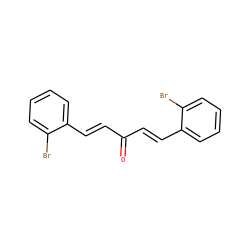 O=C(/C=C/c1ccccc1Br)/C=C/c1ccccc1Br ZINC000040979901