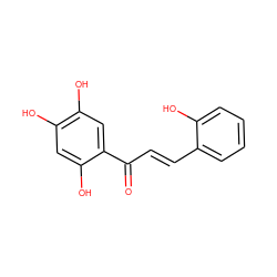 O=C(/C=C/c1ccccc1O)c1cc(O)c(O)cc1O ZINC000299822394