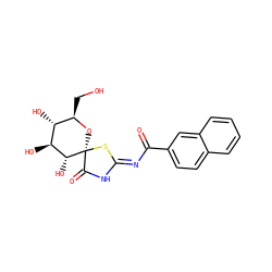 O=C(/N=C1/NC(=O)[C@]2(O[C@H](CO)[C@@H](O)[C@H](O)[C@H]2O)S1)c1ccc2ccccc2c1 ZINC000098209159