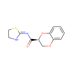 O=C(/N=C1\NCCS1)[C@@H]1COc2ccccc2O1 ZINC000002617643