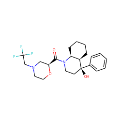 O=C([C@@H]1CN(CC(F)(F)F)CCO1)N1CC[C@@](O)(c2ccccc2)[C@@H]2CCCC[C@@H]21 ZINC000071316971