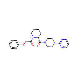 O=C([C@H]1CCCCN1C(=O)COc1ccccc1)N1CCN(c2ncccn2)CC1 ZINC000299859058