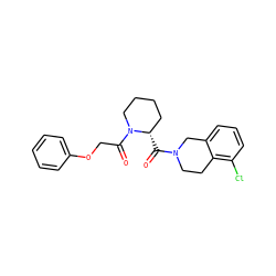 O=C([C@H]1CCCCN1C(=O)COc1ccccc1)N1CCc2c(Cl)cccc2C1 ZINC000299857307