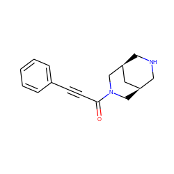 O=C(C#Cc1ccccc1)N1C[C@@H]2CNC[C@@H](C2)C1 ZINC000103257438