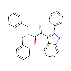 O=C(C(=O)N(Cc1ccccc1)Cc1ccccc1)c1c(-c2ccccc2)[nH]c2ccccc12 ZINC000061936227