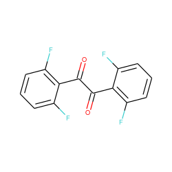 O=C(C(=O)c1c(F)cccc1F)c1c(F)cccc1F ZINC000028713884