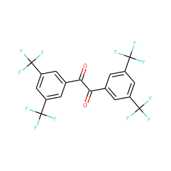 O=C(C(=O)c1cc(C(F)(F)F)cc(C(F)(F)F)c1)c1cc(C(F)(F)F)cc(C(F)(F)F)c1 ZINC000036177767