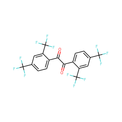 O=C(C(=O)c1ccc(C(F)(F)F)cc1C(F)(F)F)c1ccc(C(F)(F)F)cc1C(F)(F)F ZINC000036177764