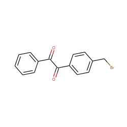 O=C(C(=O)c1ccc(CBr)cc1)c1ccccc1 ZINC000002559787