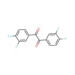 O=C(C(=O)c1ccc(F)c(F)c1)c1ccc(F)c(F)c1 ZINC000028713885