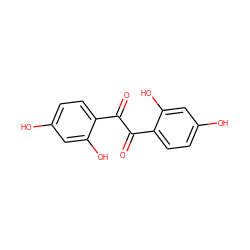 O=C(C(=O)c1ccc(O)cc1O)c1ccc(O)cc1O ZINC000001587804