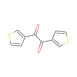 O=C(C(=O)c1ccsc1)c1ccsc1 ZINC000013671723