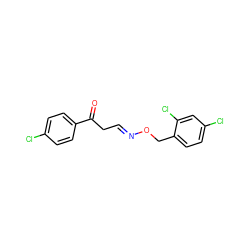 O=C(C/C=N/OCc1ccc(Cl)cc1Cl)c1ccc(Cl)cc1 ZINC000005252664