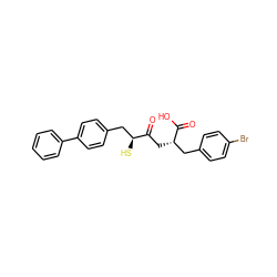 O=C(C[C@@H](Cc1ccc(Br)cc1)C(=O)O)[C@@H](S)Cc1ccc(-c2ccccc2)cc1 ZINC001772586481