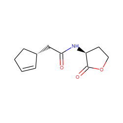 O=C(C[C@@H]1C=CCC1)N[C@H]1CCOC1=O ZINC000035837388